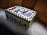 koekblik met afbeeldingen Codex Manesse