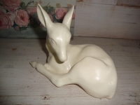 vintage plateel reekalf beeldje art deco