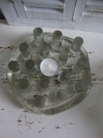 vintage glazen design theelicht