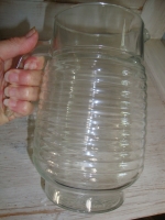 vintage glazen limonade kan