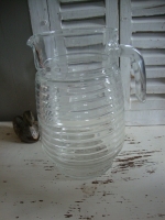 vintage glazen limonade kan