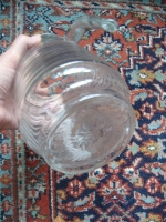 vintage glazen limonade kan