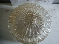 vintage grote glazen plafonnière