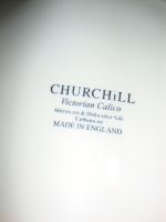 blauw wit gebloemde borden Churchill