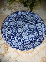 blauw wit gebloemde borden Churchill