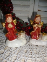 oude mini kandelaartjes engeltjes
