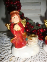 oude mini kandelaartjes engeltjes