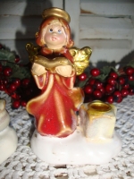 oude mini kandelaartjes engeltjes