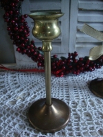 vintage kandelaartjes messing Tulp