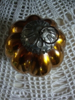 glazen heksenbal pompoen brons