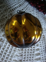 glazen heksenbal pompoen brons