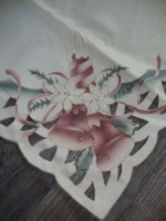 vintage geborduurd Kerstkleed