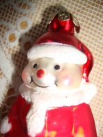 mondgeblazen glas kerstornament sneeuwpop