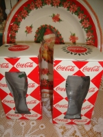 vintage Kerstglazen Coca cola