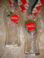 vintage Kerstglazen Coca cola