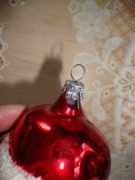 kerstbal oud glazen kerstman