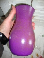 vintage keramiek paars vaasje