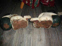 oude houten beelden gelukskinderen