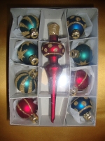 glazen kerstversiering voor miniboompje