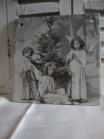 Nostalgische Kerst tegel decoratie