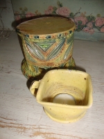 antiek Fries kerfsnede theelichtje