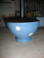 Regout lichtblauwe kom met stip