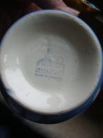 Regout lichtblauwe kom met stip