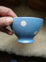 Regout lichtblauwe kom met stip