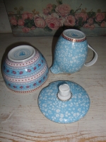 Pip Studio Floral blauw suiker en melk