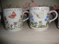 Koffiemokken Nutroma met Vlinders