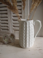 vintage kan met schelpen decor in relief
