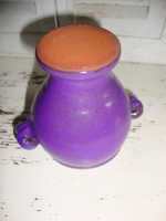 lila cactus potje bloempotje vintage