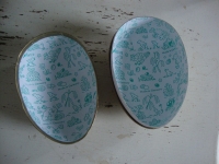 vintage kartonnen paas ei container