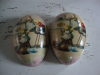 vintage kartonnen paas ei container