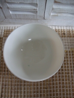 Antieke Franse Caf&eacute; au lait kom polkadot