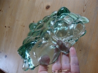 vintage schaal druiventros groen glas
