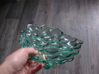 vintage schaal druiventros groen glas