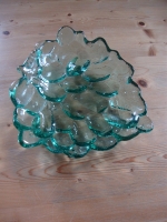 vintage schaal druiventros groen glas