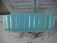 brocante puddingvorm vis mintgroen
