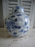 grote blauw witte gemberpot