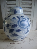 grote blauw witte gemberpot