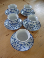 Saks Blau eierdopjes met schoteltjes