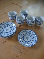 Saks Blau eierdopjes met schoteltjes