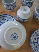 Saks Blau eierdopjes met schoteltjes