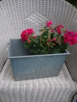 vintage IKEA zinken plantenbak