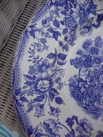 Engels Blauw Ironstone diepe borden