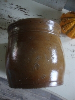 Franse aardewerk gres pot